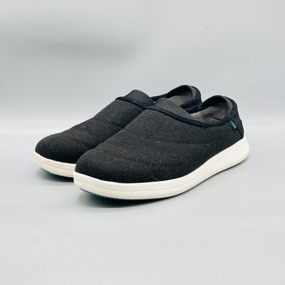 Vessi Shoes Mens 11 Black Sunday Slip On House Slippers Lined Comfort Cozy
